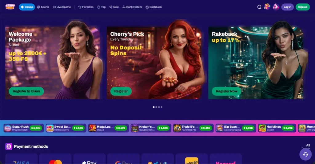 candyspinz casino zonder cruks
