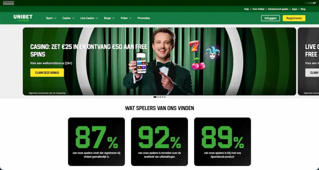 Unibet casino zonder Cruks